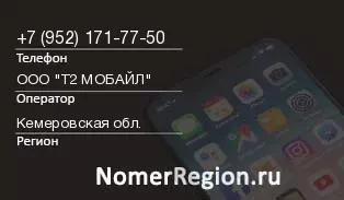 Кто звонил с 9521717750 - регион и оператор